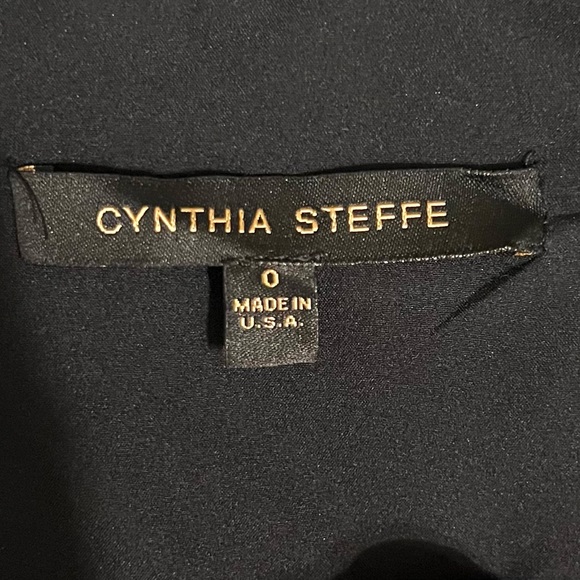 Cynthia Steffe light wool black Mini Dress, Size 0 - Picture 2 of 8